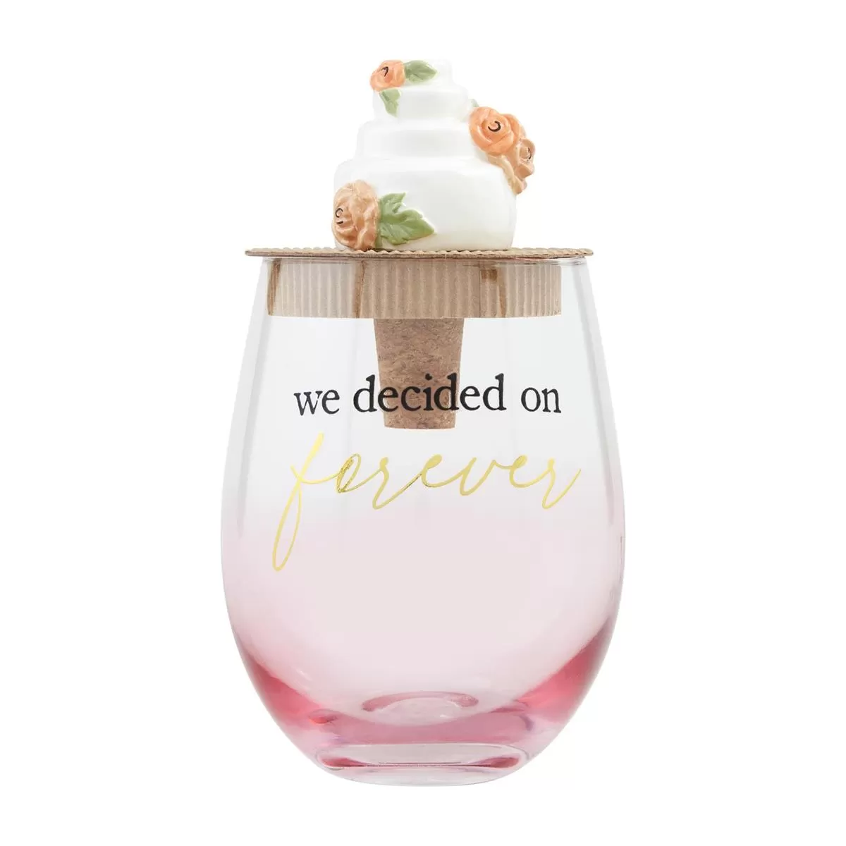 Engaged Wine Glass Sets in Assorted Sayings