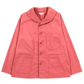 ENGINEERED GARMENTS SHAWL COLLAR UTILITY JACKET PINK 6.5OZ FLAT TWILL