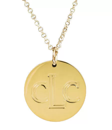 Engraved Disc Necklace-Andi Dorfman-The Bachelorette