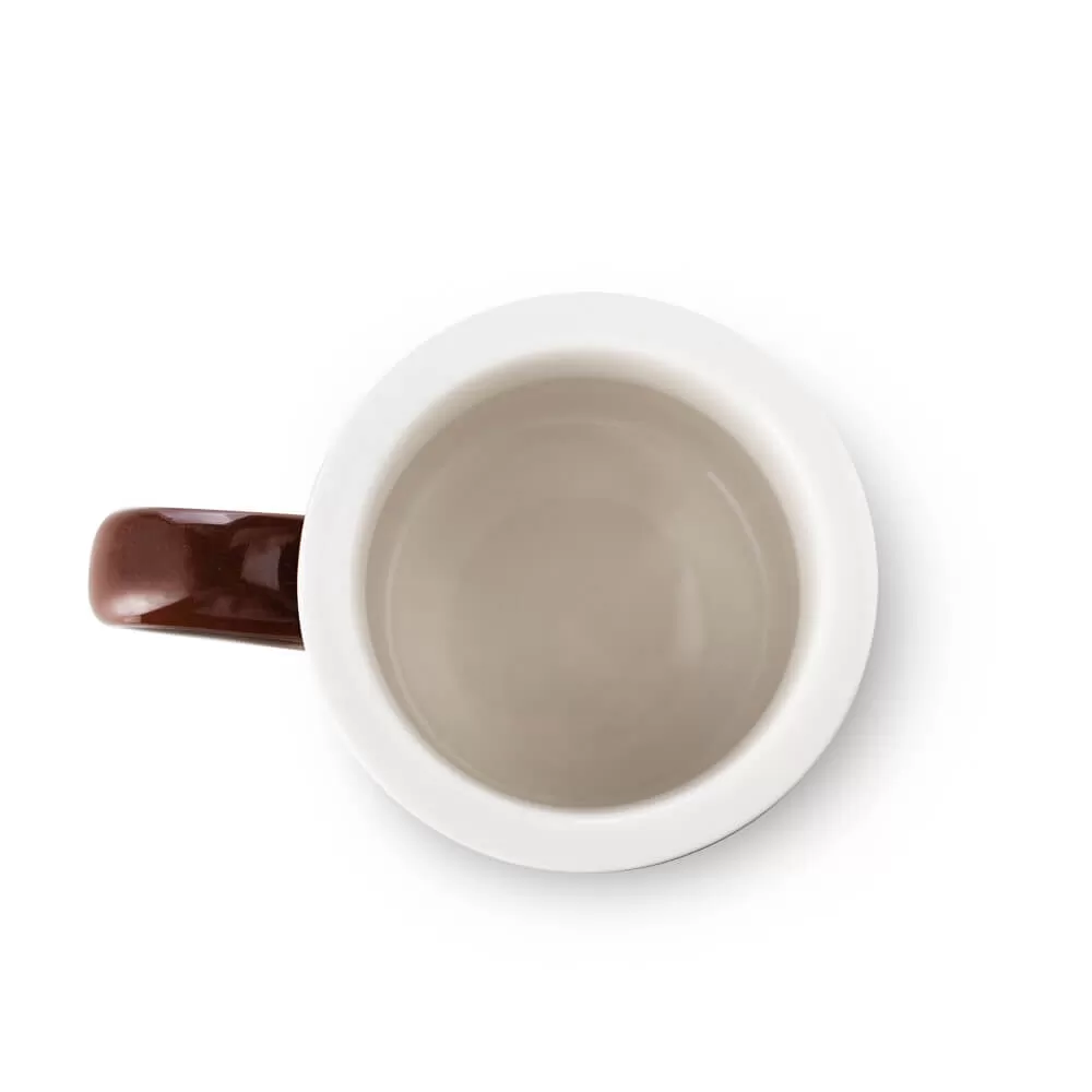 Espresso Parts Porcelain Diner Mug - Brown (10oz/305ml)