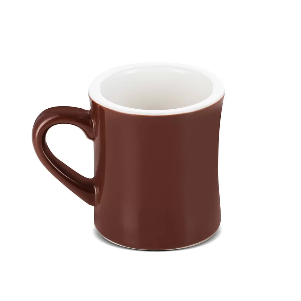 Espresso Parts Porcelain Diner Mug - Brown (10oz/305ml)