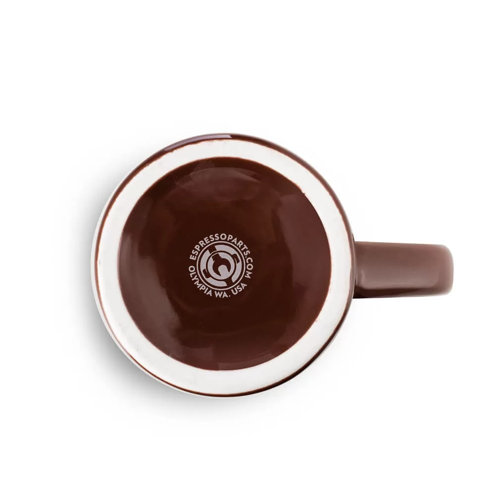 Espresso Parts Porcelain Diner Mug - Brown (10oz/305ml)