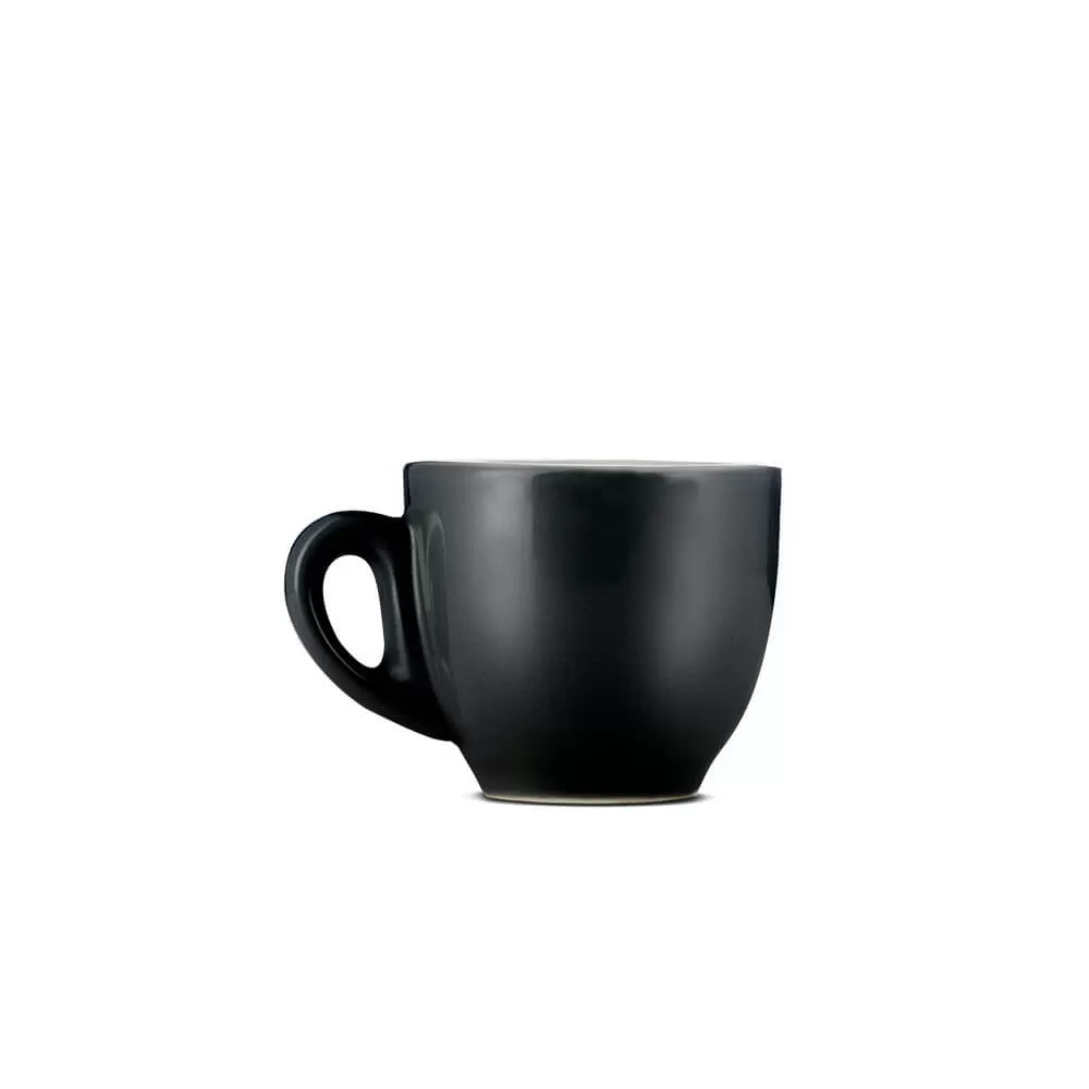 Espresso Parts Porcelain Espresso Cup & Saucer - Black (2oz/70ml)