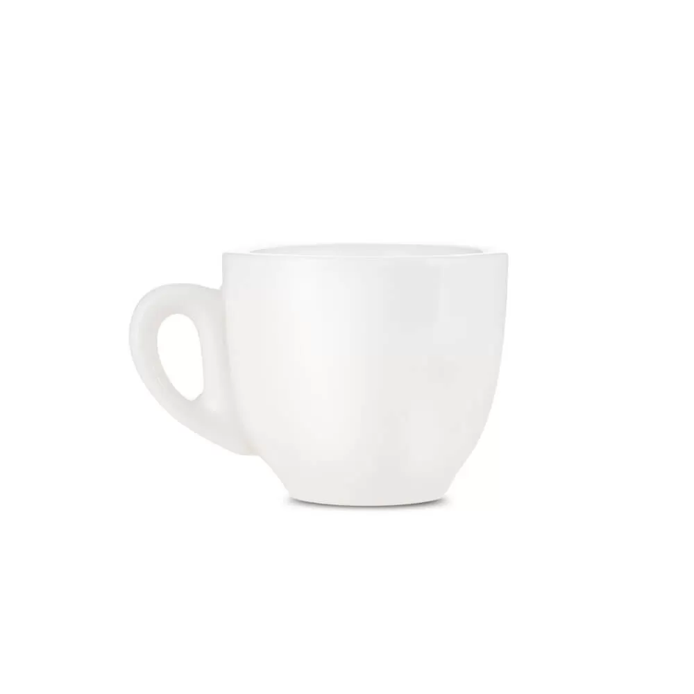 Espresso Parts Porcelain Espresso Cup & Saucer - White (2oz/70ml)