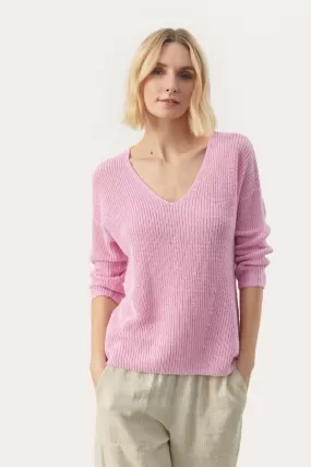 ETRONA LINEN SWEATER (PINK LAVENDER) - PART TWO