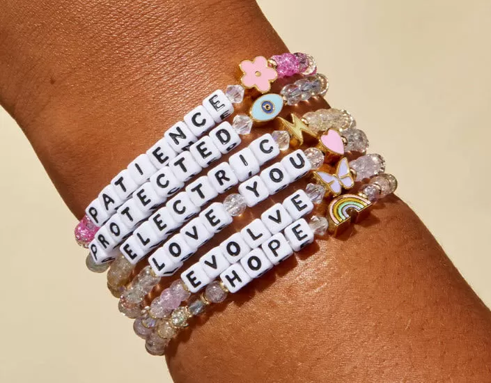 Feelin' Lucky - 'Evolve' with Butterfly Little Words Project Friendship Beaded Bracelet