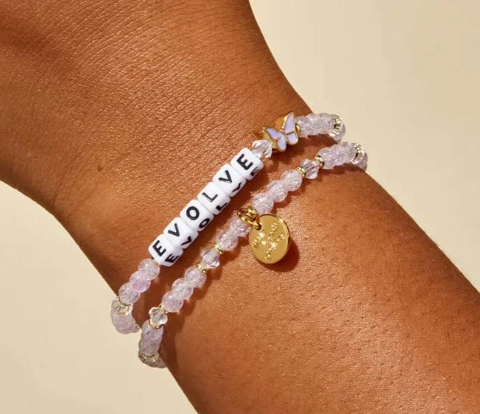 Feelin' Lucky - 'Evolve' with Butterfly Little Words Project Friendship Beaded Bracelet