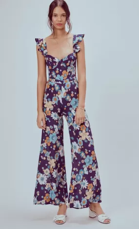 For Love and Lemons Magnolia Ruffled Jumpsuit