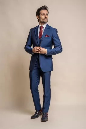 Ford Blue Long Three Piece Suit