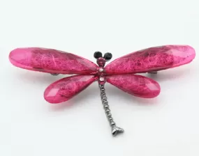 Fresh Accessories - Brooch Hot Pink Dragonfly