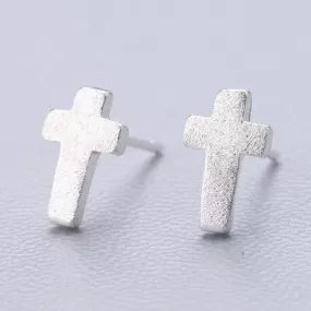 Fresh Accessories - Crosses Sterling Silver Stud Earrings