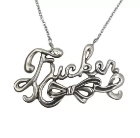 Fucker Script Necklace