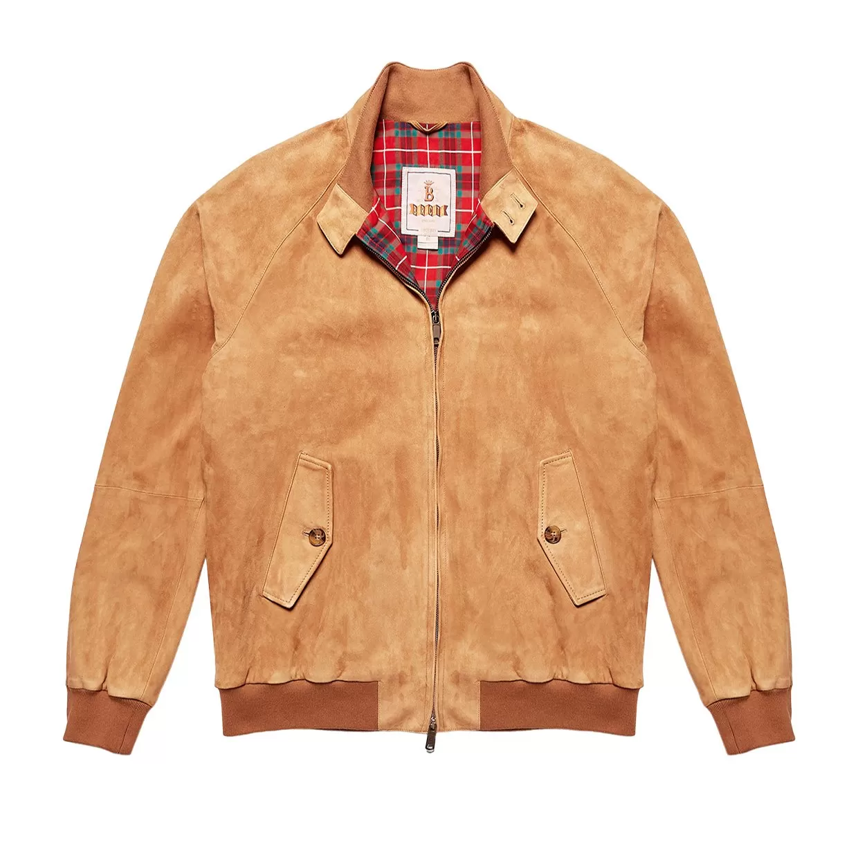 Giubbino Baracuta G9 Harrington Suede Tabacco