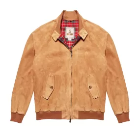 Giubbino Baracuta G9 Harrington Suede Tabacco