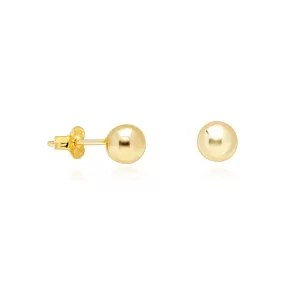 Gold Ball Earrings