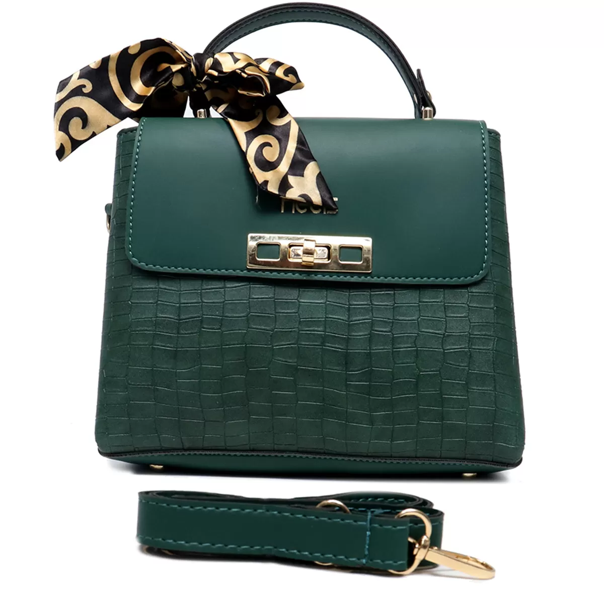 Green Casual Hand Bag P00P01184