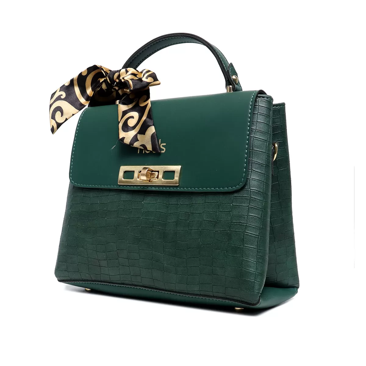 Green Casual Hand Bag P00P01184