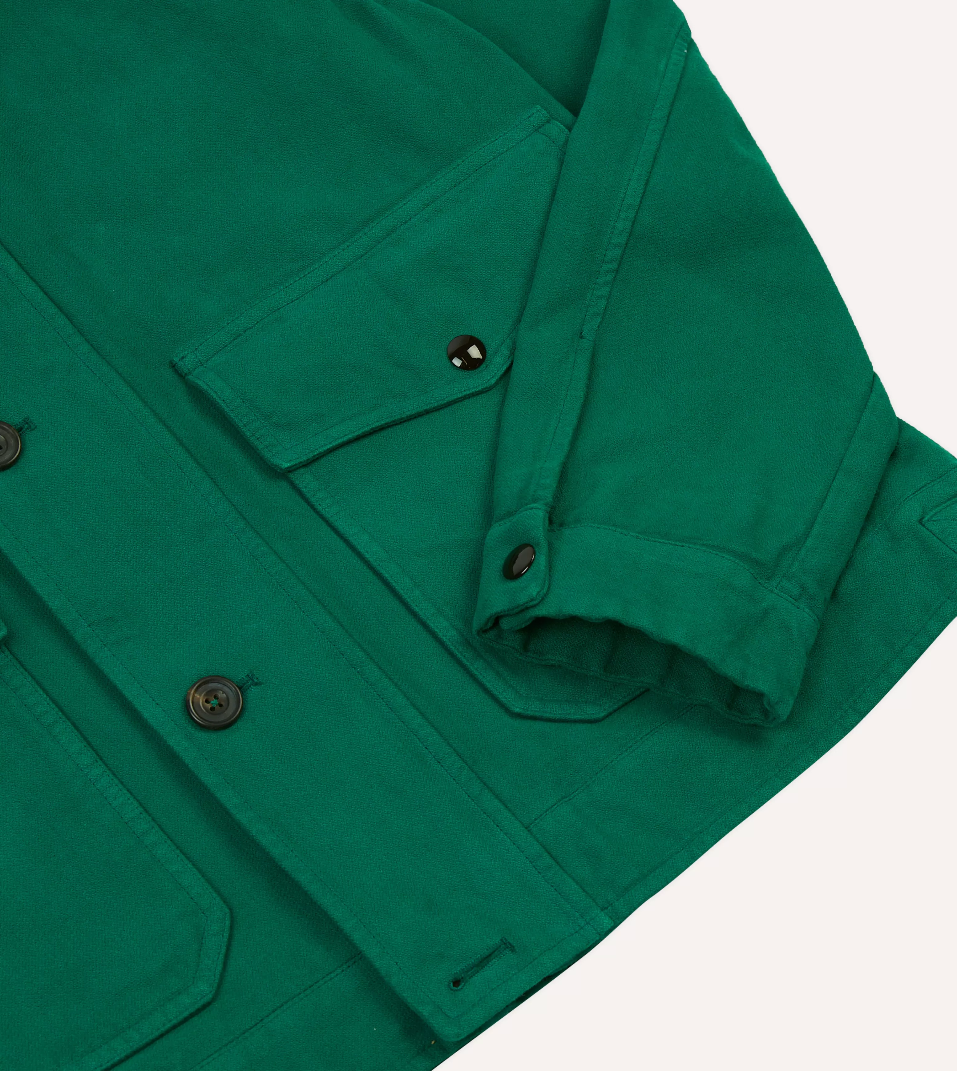 Green Cotton Blouson Jacket