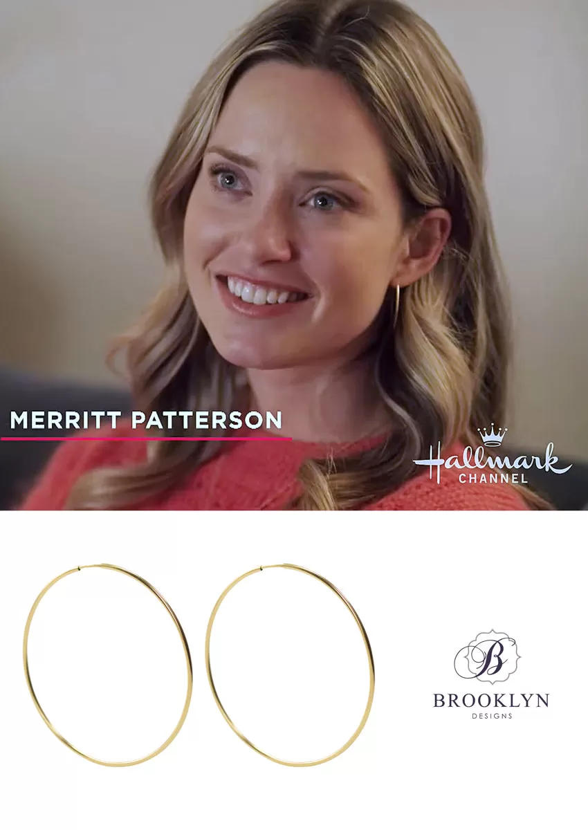 Gwen Gold Medium Hoop Earrings *As Seen On Candace Cameron Bure & Hallmark Channel*