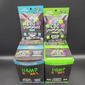 Hemp Bombs - CBD Gummies 8ct - Box of 12