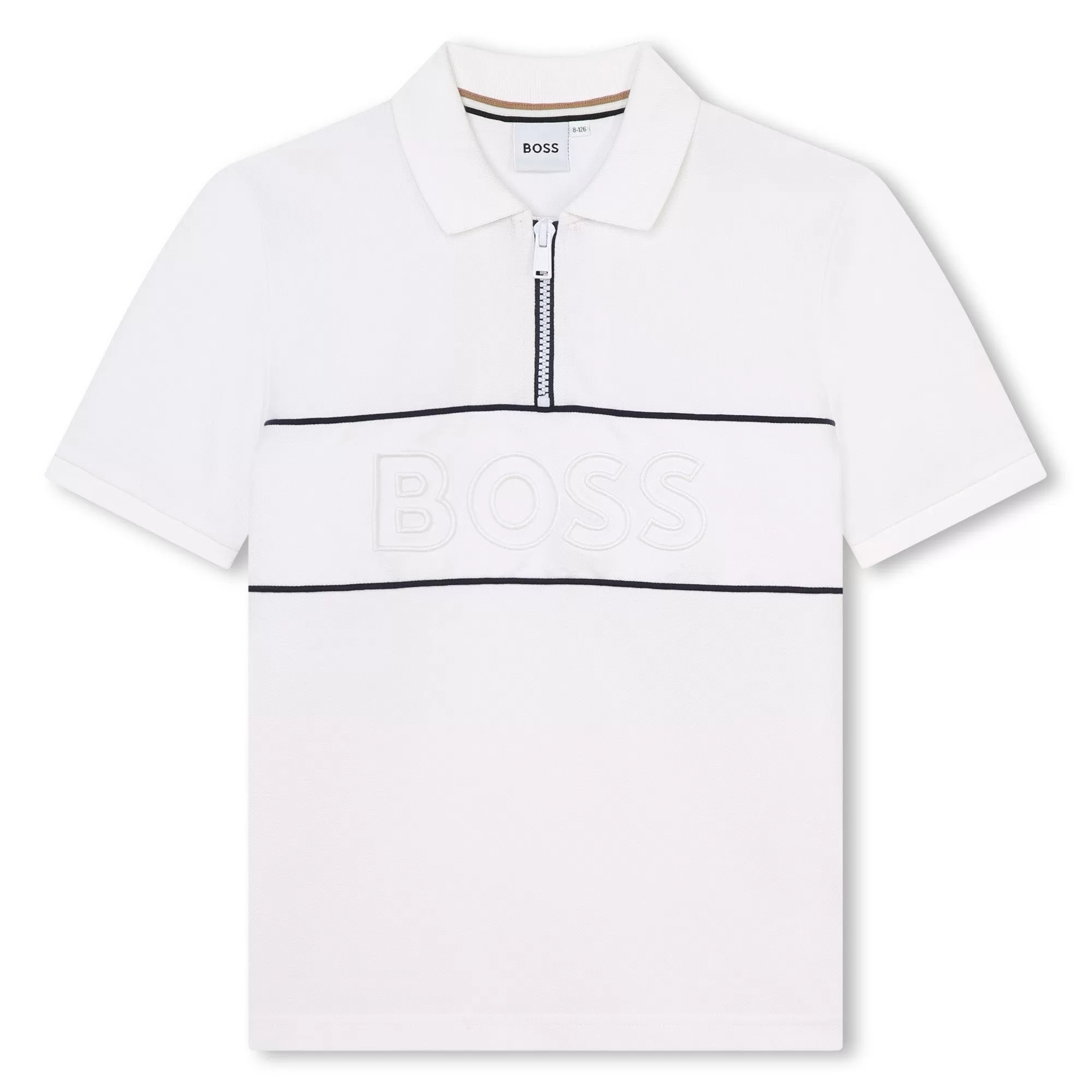 Hugo Boss Boys White Polo _ J50708-10P