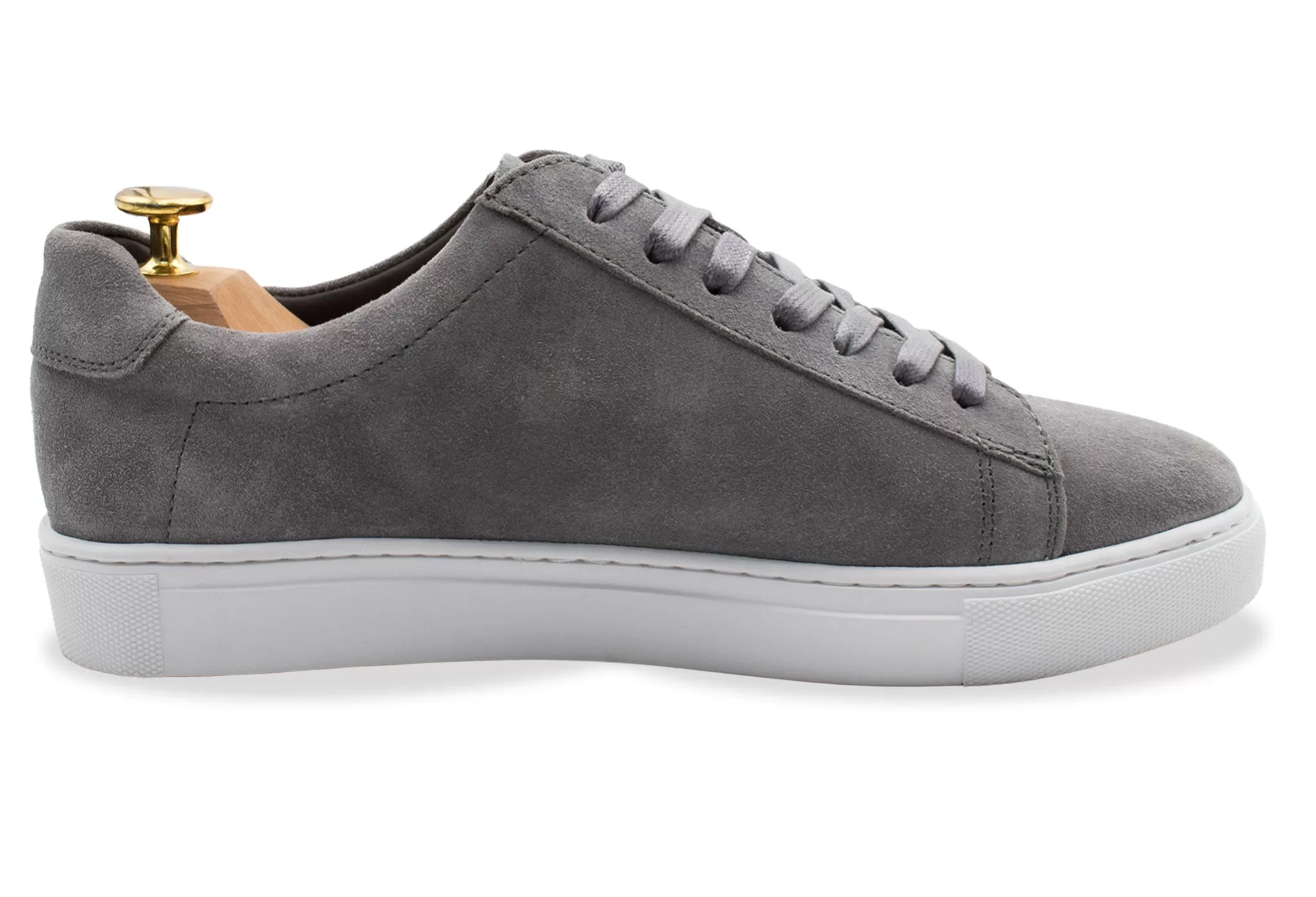 Isidro Stone Suede Sneakers