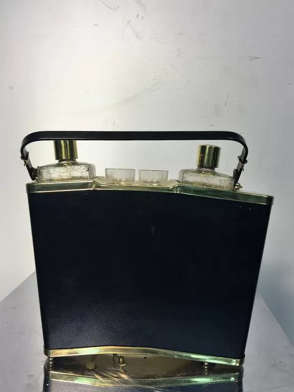 Japanese Mid-Century Accordion-Shaped Musical Portable Bar