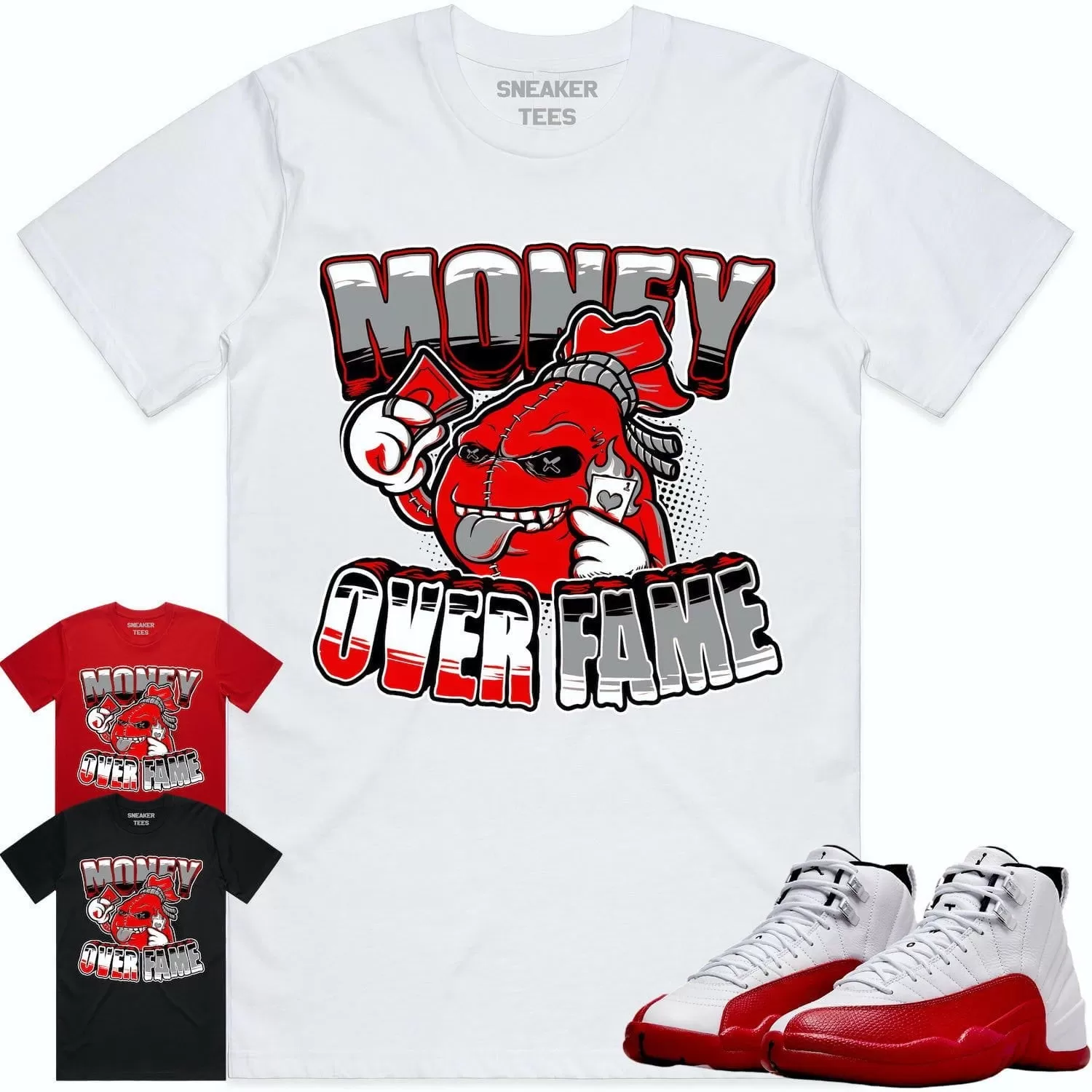 Jordan 12 Cherry 12s Shirt to Match - RED MOF