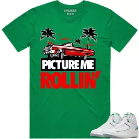 Jordan 2 Lucky Green 2s Shirt to Match - RED PMR