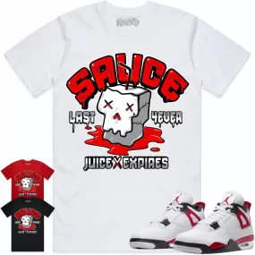 Jordan 4 Red Cement 4s Shirt to Match - RED SAUCE