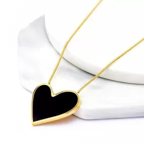 Juliet Enamel Heart Necklace