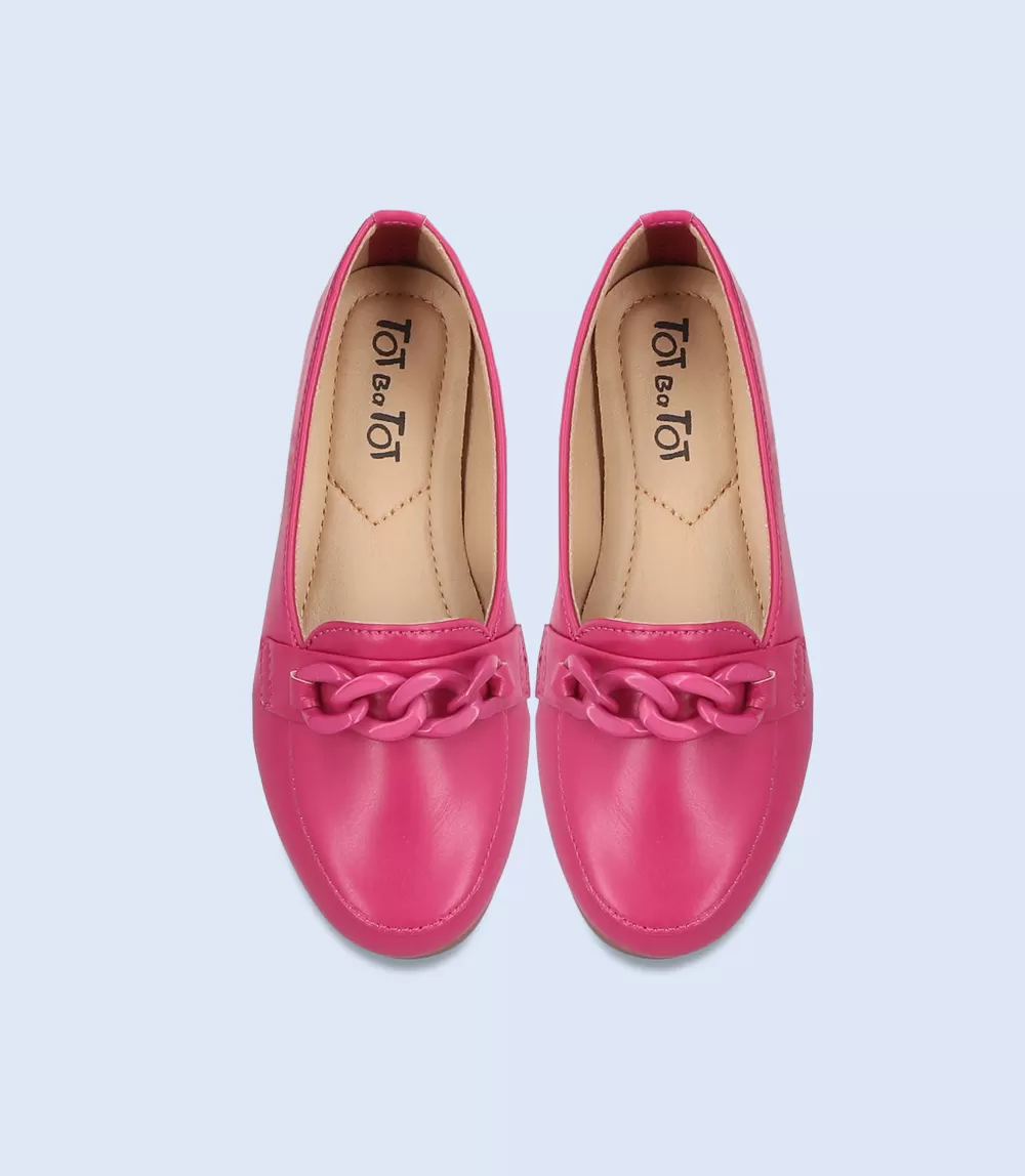 KG0055-FUSCHIA-Girls Casual Pumps