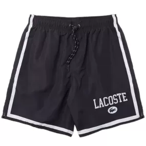 Lacoste Logo Printed Swim Trunks (Navy Blue/White) MH7239-51