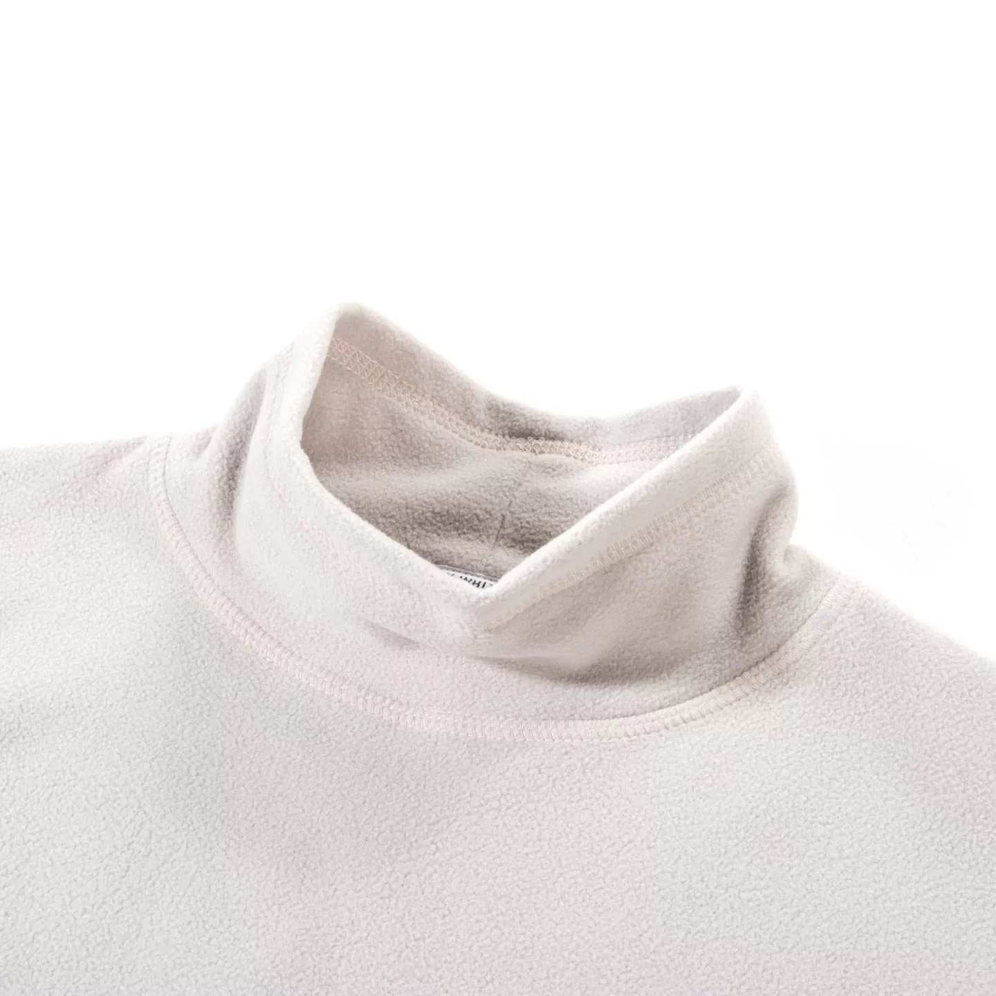 LADY WHITE CO. POLAR FLEECE MOCK NECK CREAM