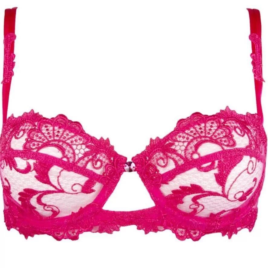 Lise Charmel Dressing Floral Lace Bra in Magenta ACC3088