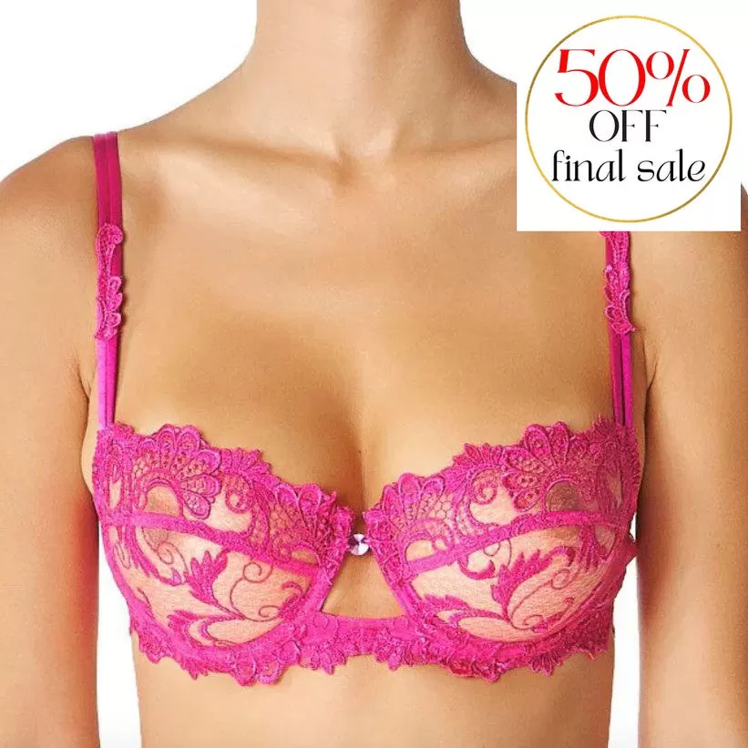 Lise Charmel Dressing Floral Lace Bra in Magenta ACC3088