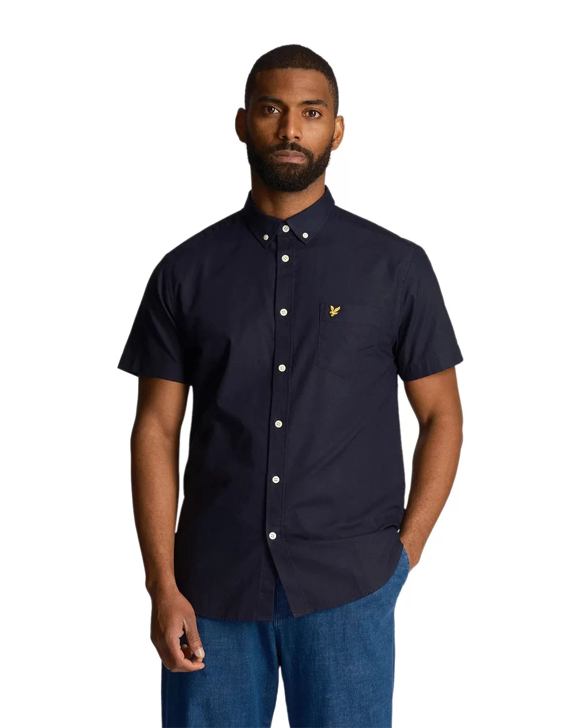 Lyle & Scott Mens Oxford Shirt Short Sleeve