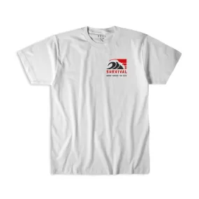 MAKE WAVES TEE WHITE/RED/BLACK