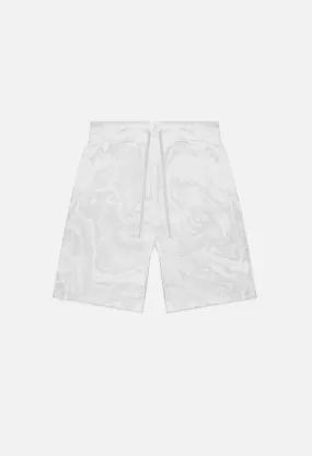 Marble Dye Shorts / Grey