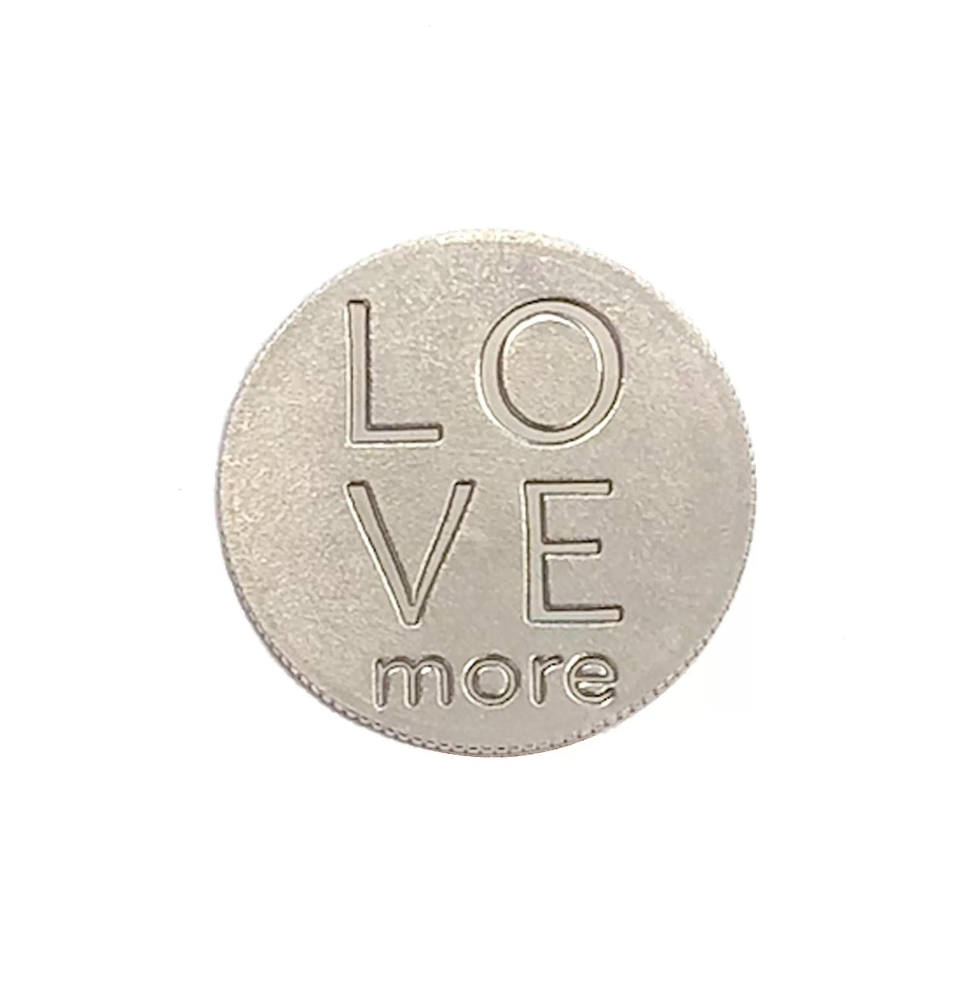 Mariamor Love More Quarter Necklace, Sterling Silver