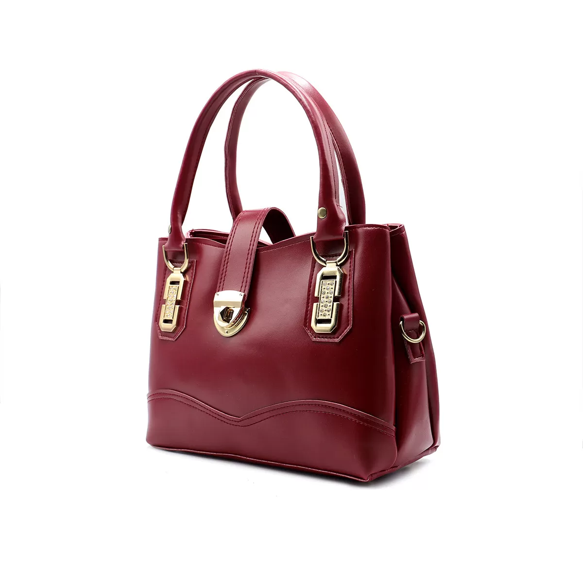 Maroon Casual Hand Bag P01865