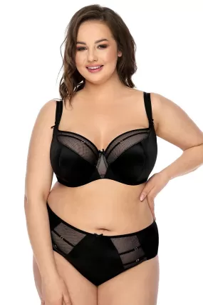 Mat Full Size Semi-Soft Padded Bra in Black