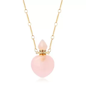 Medium Heart Perfume Bottle Necklace