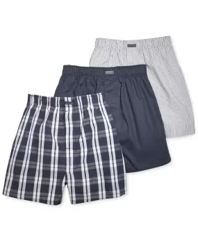 Men's Calvin Klein | Three Cotton Classic Fit Boxers | Blues