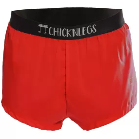 Men's Red 2" Split Shorts