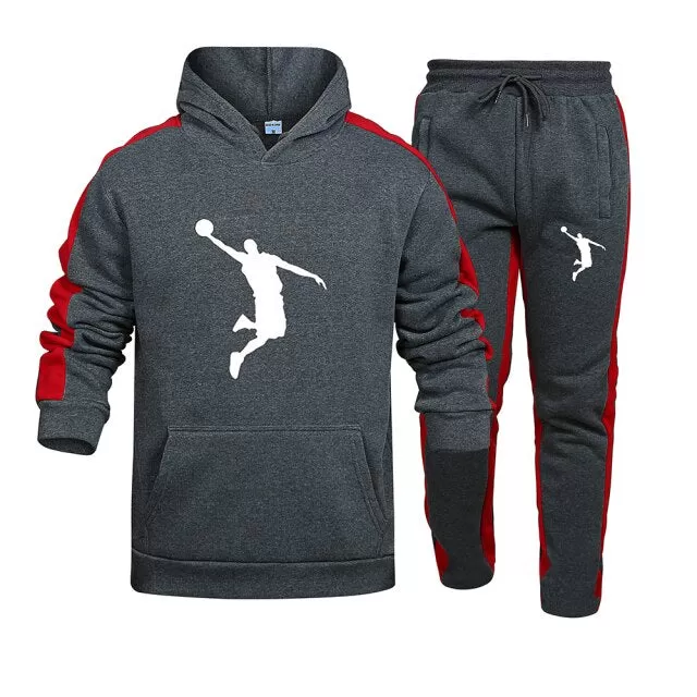 Men's Sportswear Hoodies Suit