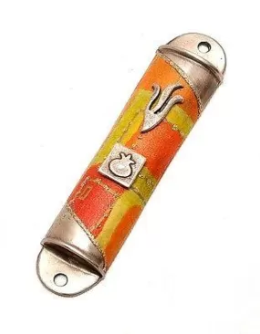 Metal Mezuzah in Silver Plated Hands Made By Lili Art Design #5