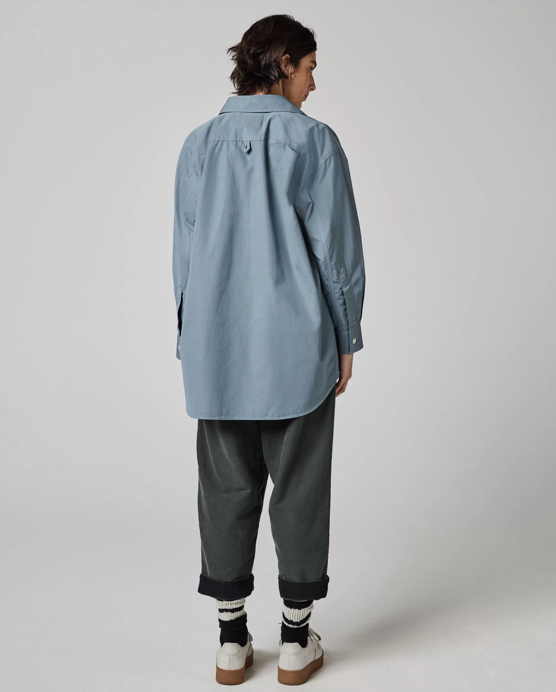 MHL OVERSIZED PAINTERS SHIRT / DUSTY BLUE