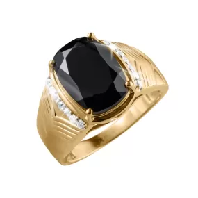 Midnight Spinel Men's Ring