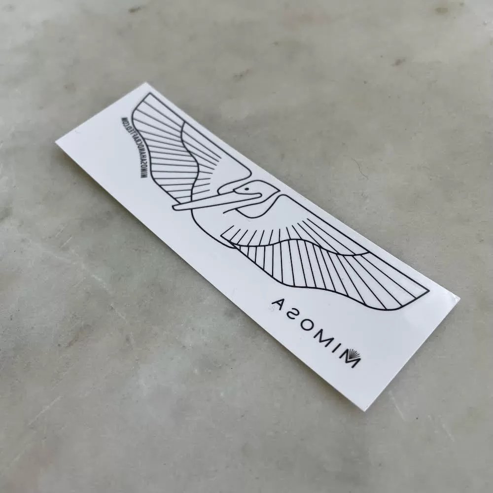 MIMOSA PELICAN TEMPORARY TATTOO